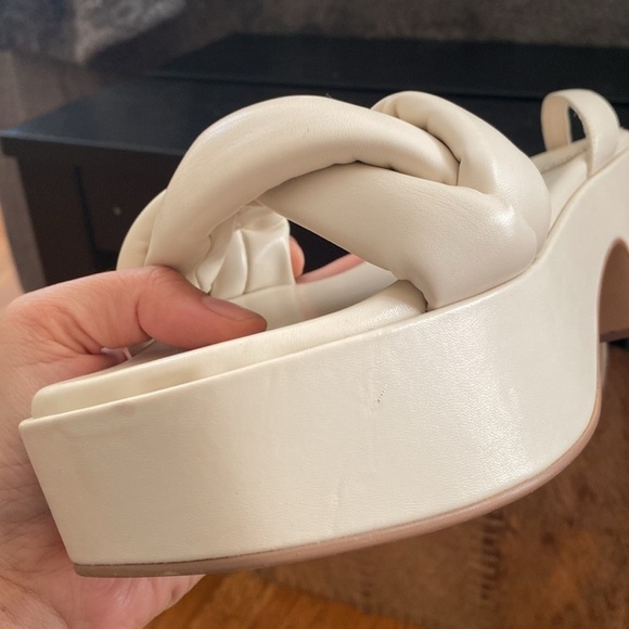 Jeffrey Campbell Women's Braided Platform Sandal in Cream Size 9.5 - Picture 15 of 15